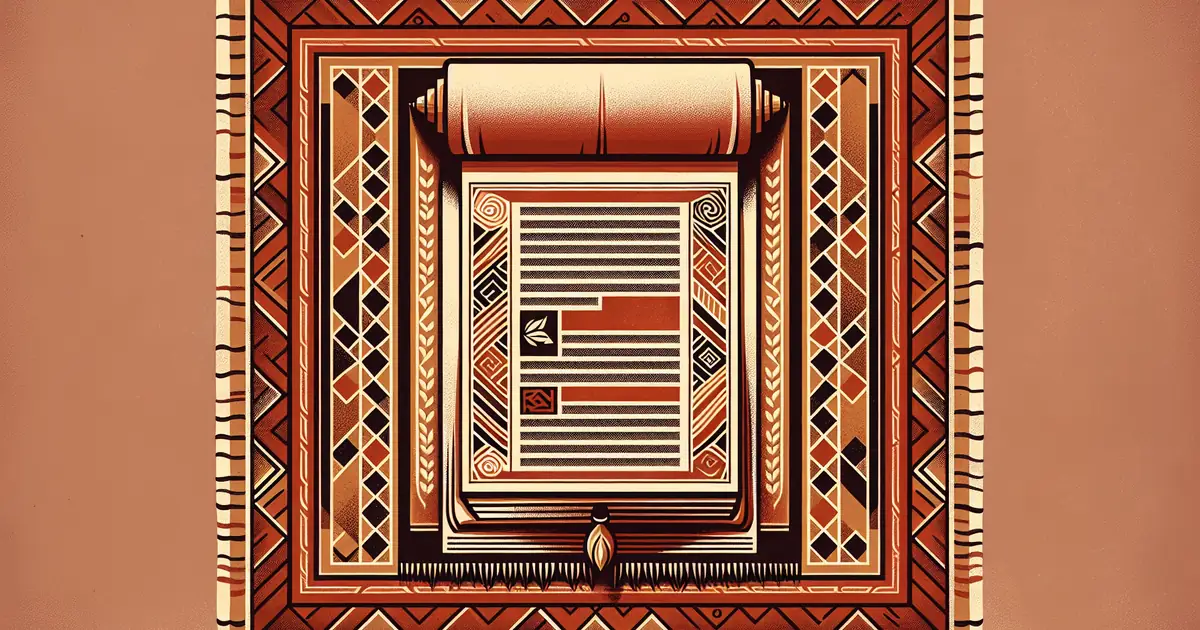 how to read upanishads for beginners — sacred geometry illustration in ochre and saffron tones